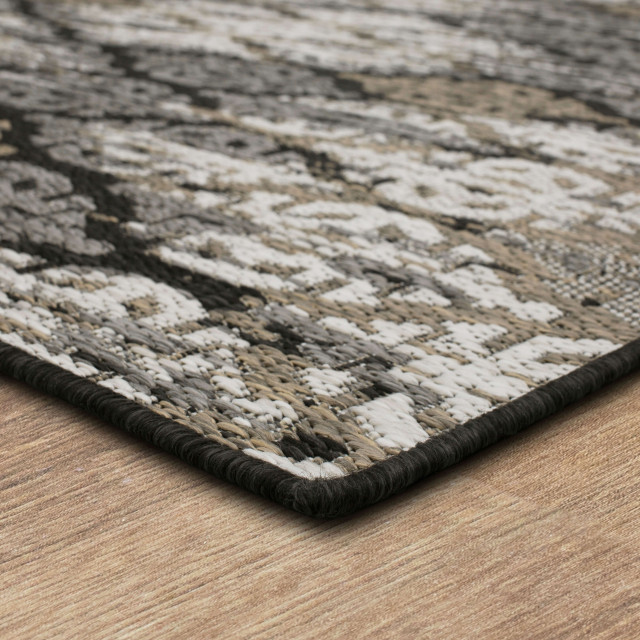 Mohawk Home Stamped Ikat Tandoori Outdoor Area Rug, 10'x13 ...