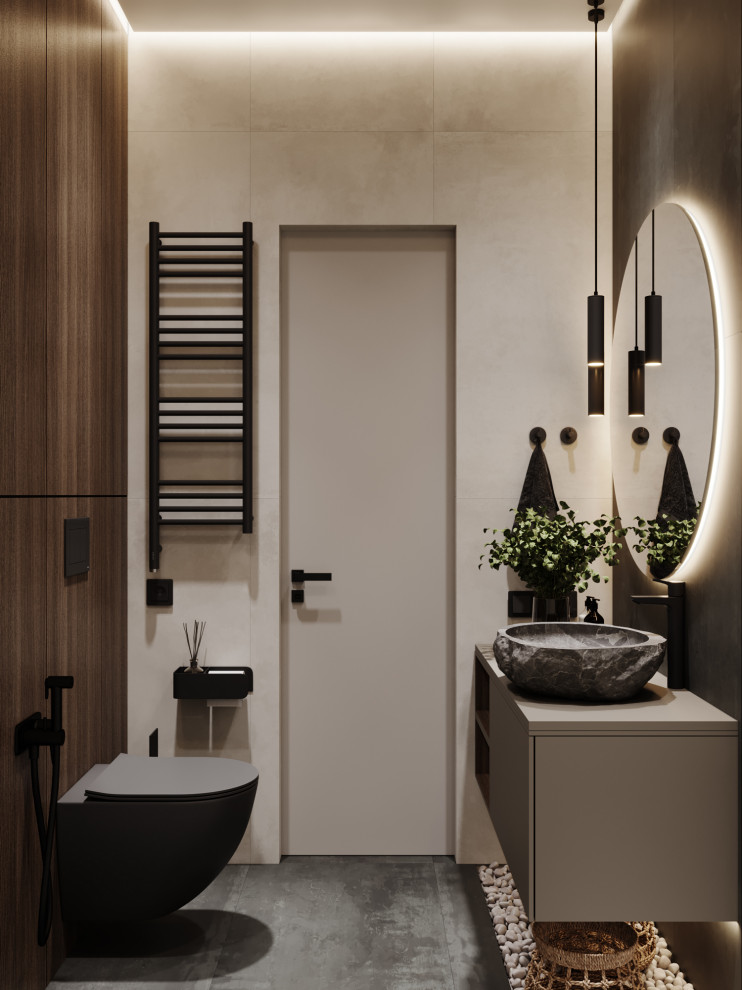 Брутальный современный интерьер, ЖК Румянцево Парк