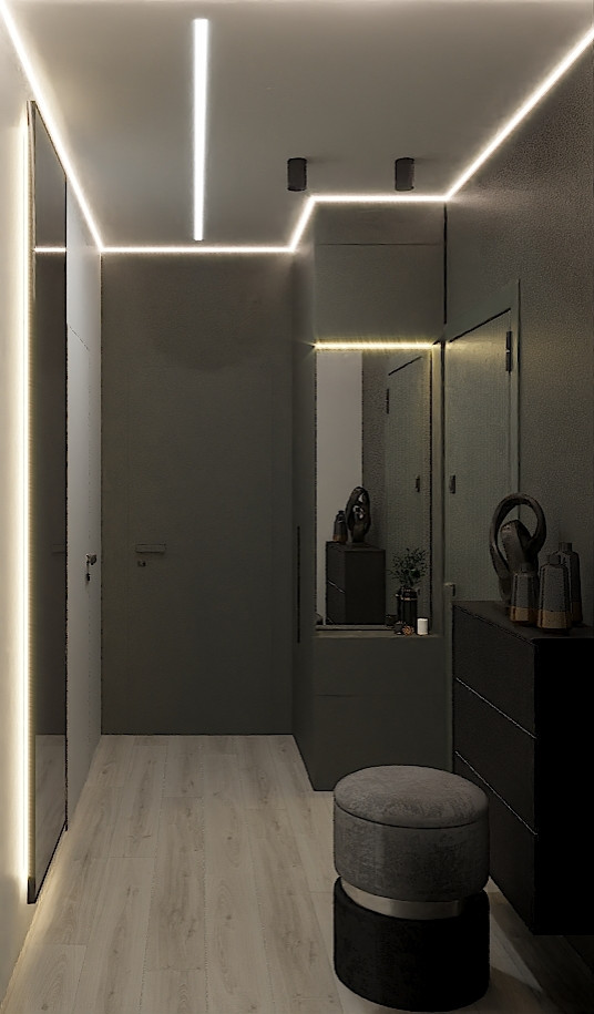 Квартира в темных тонах