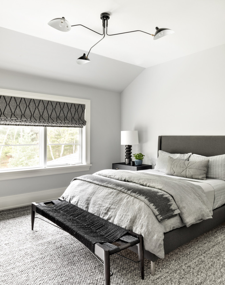 Transitional bedroom photo in New York