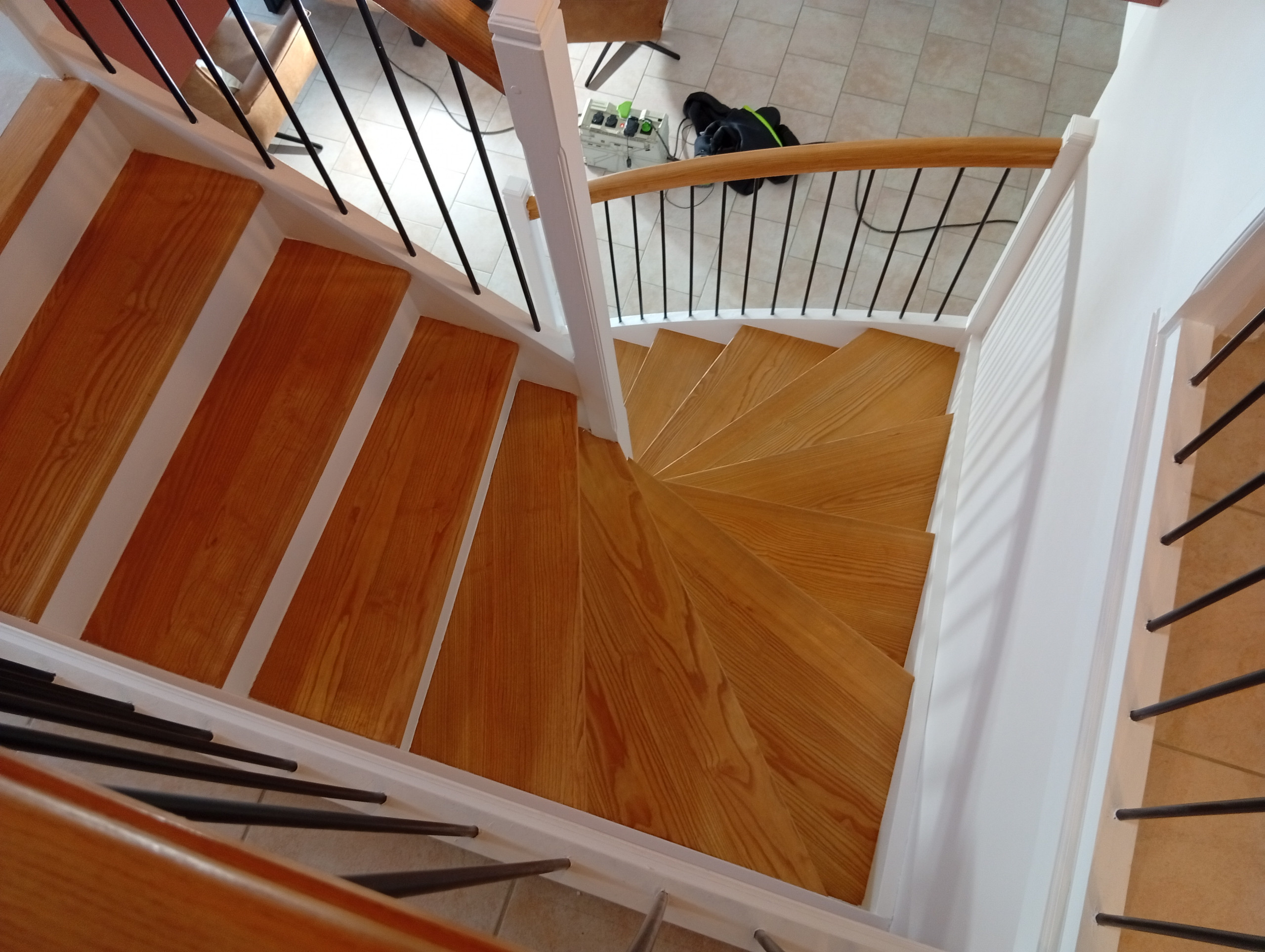 Modernisation & rénovation escaliers d'angle