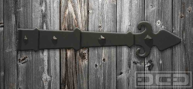 Gate & Garage Door Iron-Forged Decorative Hinge Strap ... Gate Garage Door IronForged Decorative Hinge Strap