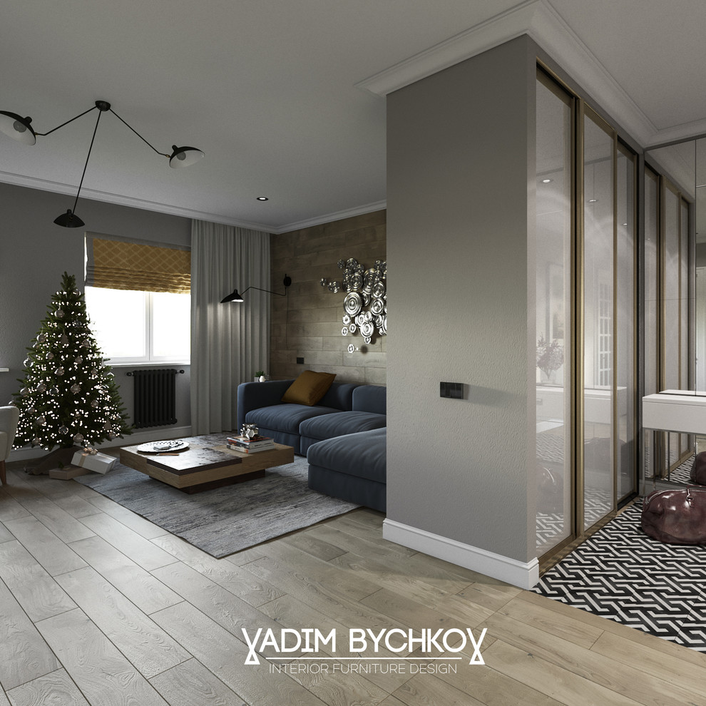 Дизайн-проект двухкомнатной квартиры в ЖК  Sun House