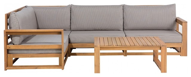 Timor Brown 5-Piece Outdoor Modular Sofa