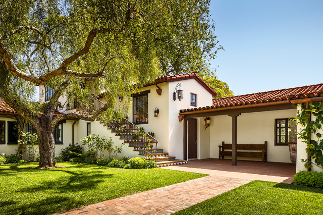 Spanish Colonial Revival Hacienda - Mediterranean - Porch