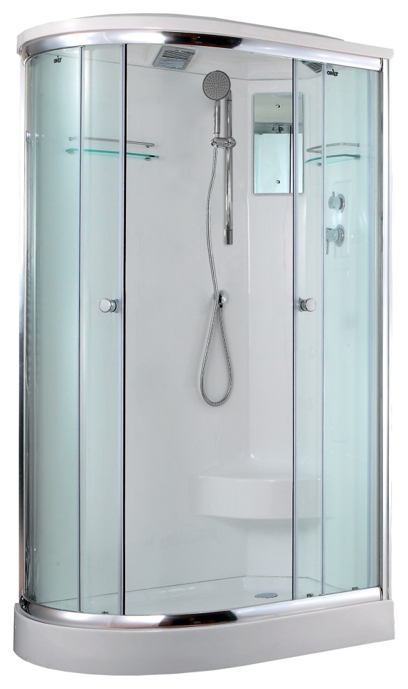 Душевая кабина TIMO коллекция LUX в интерьере ванной комнаты