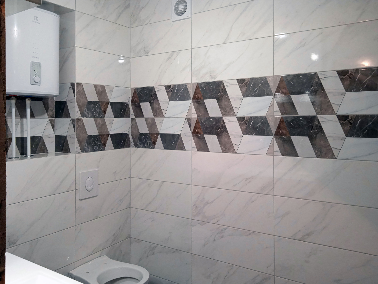 Совмещённый санузел в новостройке (ультраэконом)