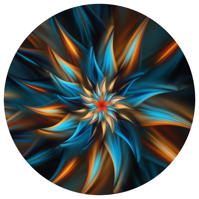 Swirl Wall Art, 24" Contemporary Metal Wall Art by Next