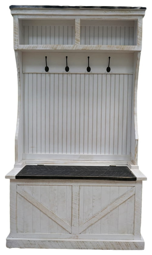 Rustic Hall Tree Farmhouse Hall Trees by Eagle Furniture Houzz