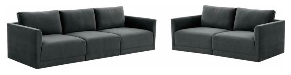 TOV Furniture Willow Charcoal Living Room Set