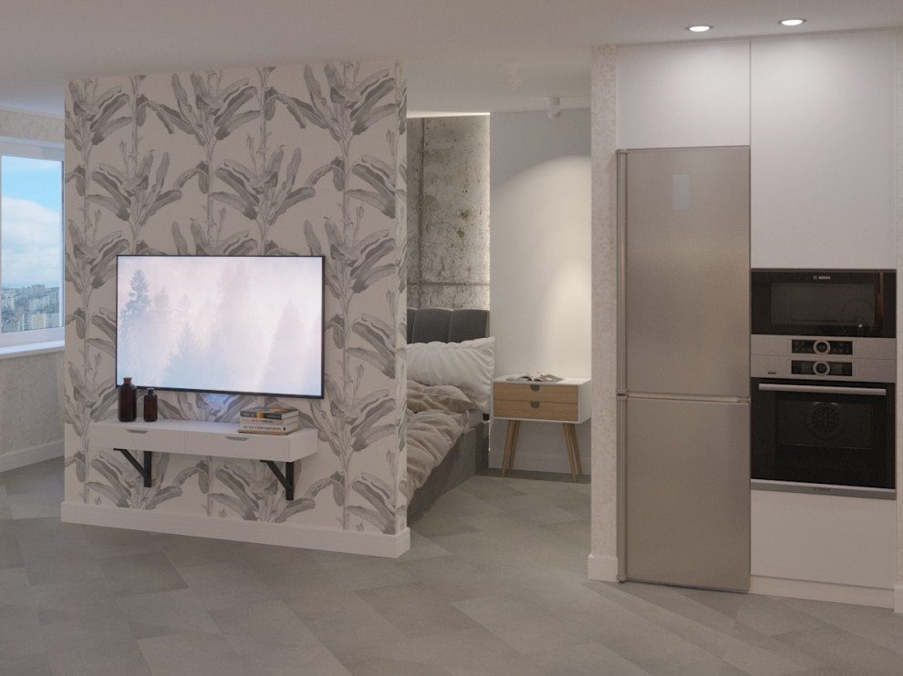 Квартира с бетонными стенами