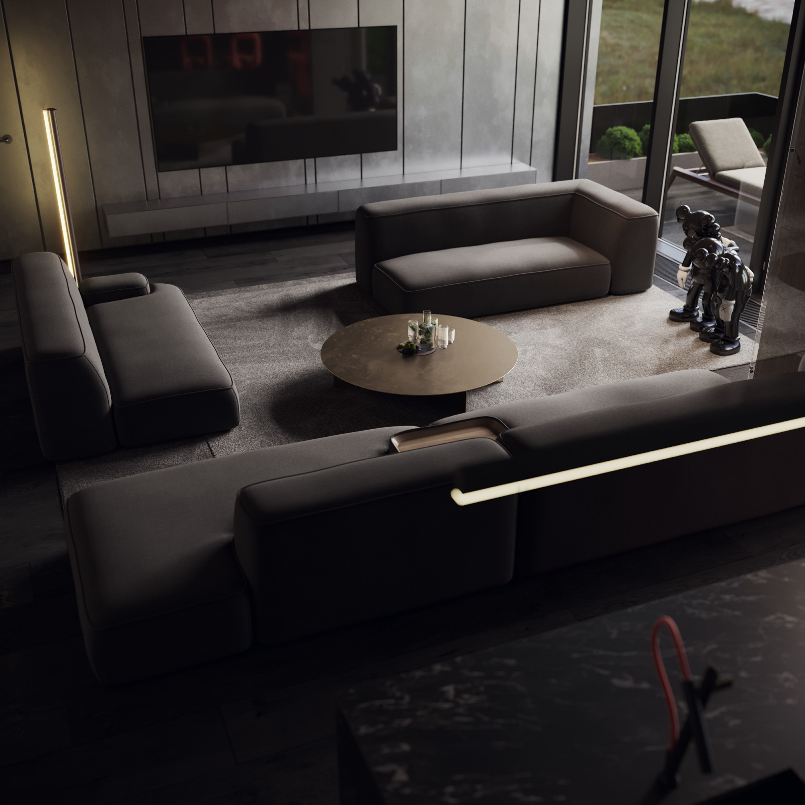 Минималистичная гостиная