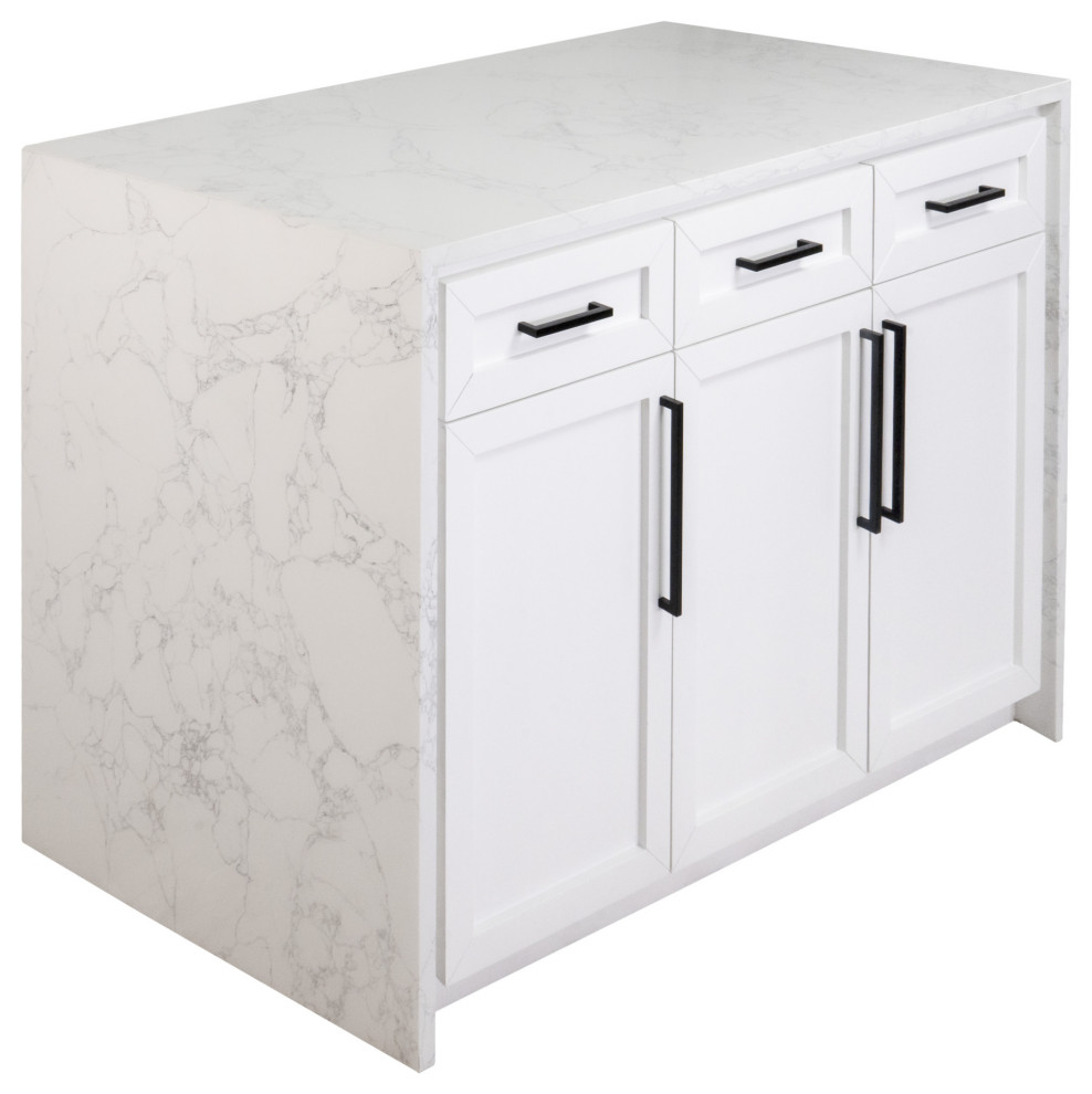 Palisade 48" Kitchen Island Transitional Kitchen Islands And