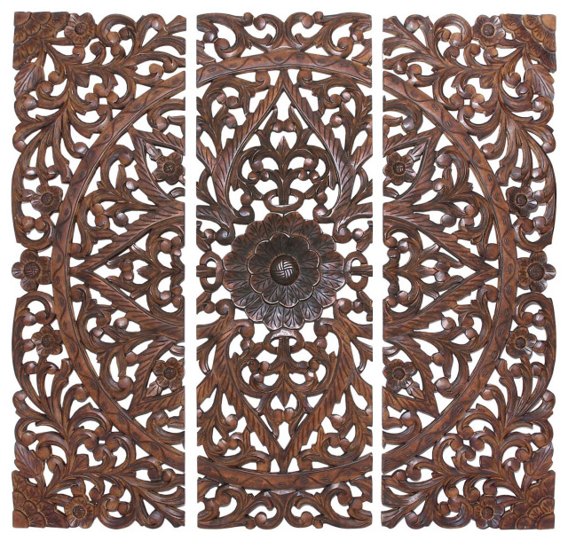 Hand Carved Natural Pine Wood Wall Panels W Fl Acanthus Designs Traditional Accents By Brimfield May - Carved Decorative Wood Wall Panels Hand Carved Natural Pine Wood Wall Panels W Fl Acanthus Designs Traditional Accents By Brimfield May - Carved Decorative Wood Wall Panels