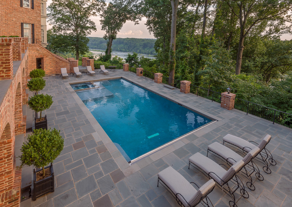 This is an example of an expansive traditional pool in DC Metro.