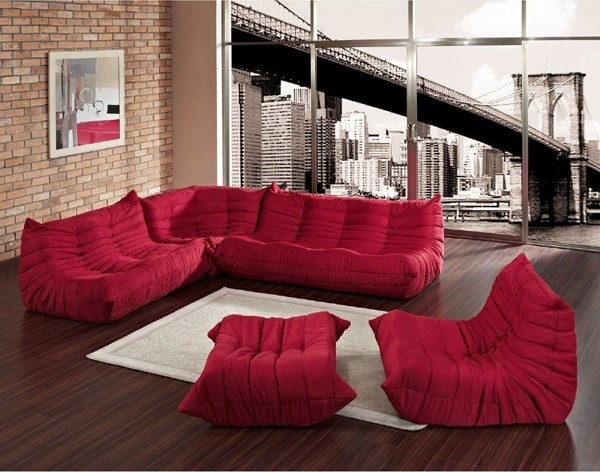 Modway - Waverunner Sofa Set in Red - EEI-558-RED