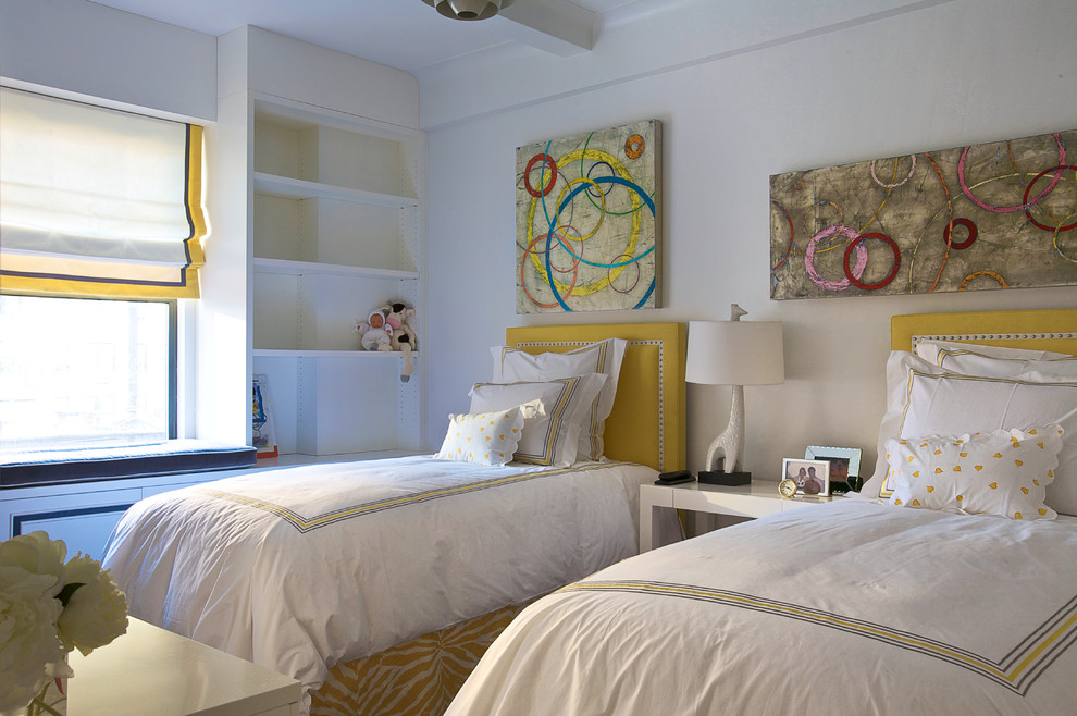 This is an example of a transitional gender-neutral kids' bedroom in New York.
