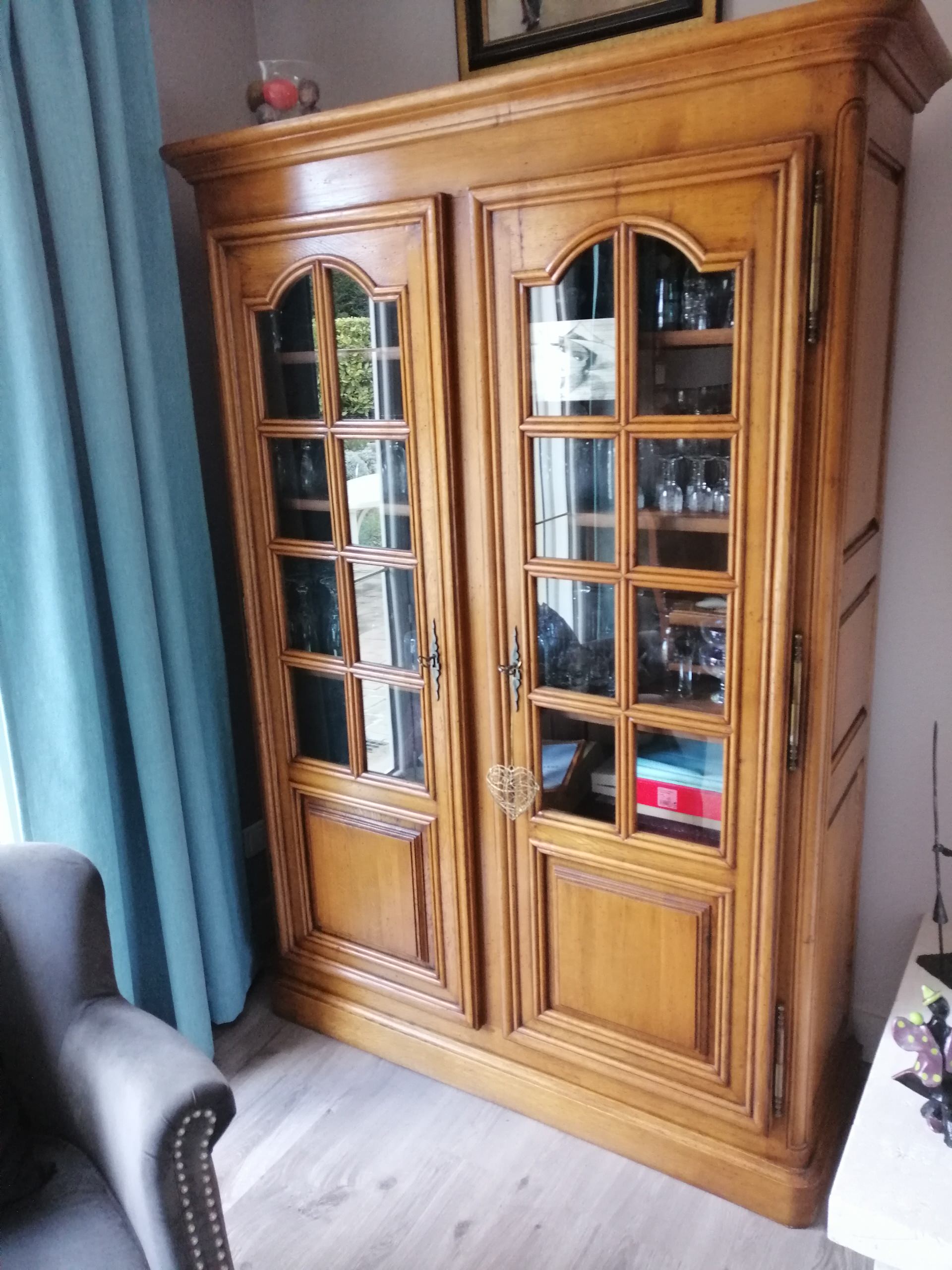 Vitrine en chêne