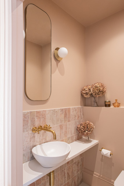 Clarendon Road midcentury-powder-room