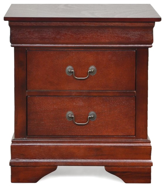Louis Philippe 2Drawer Night Stand Traditional Nightstands And