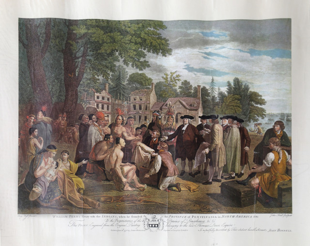 William Penn's Treaty With the Indians, Benjamin West, 24x18 ...