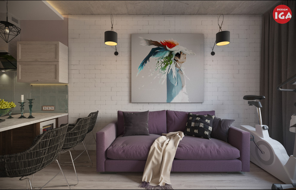 Лофт в 46 квадратах