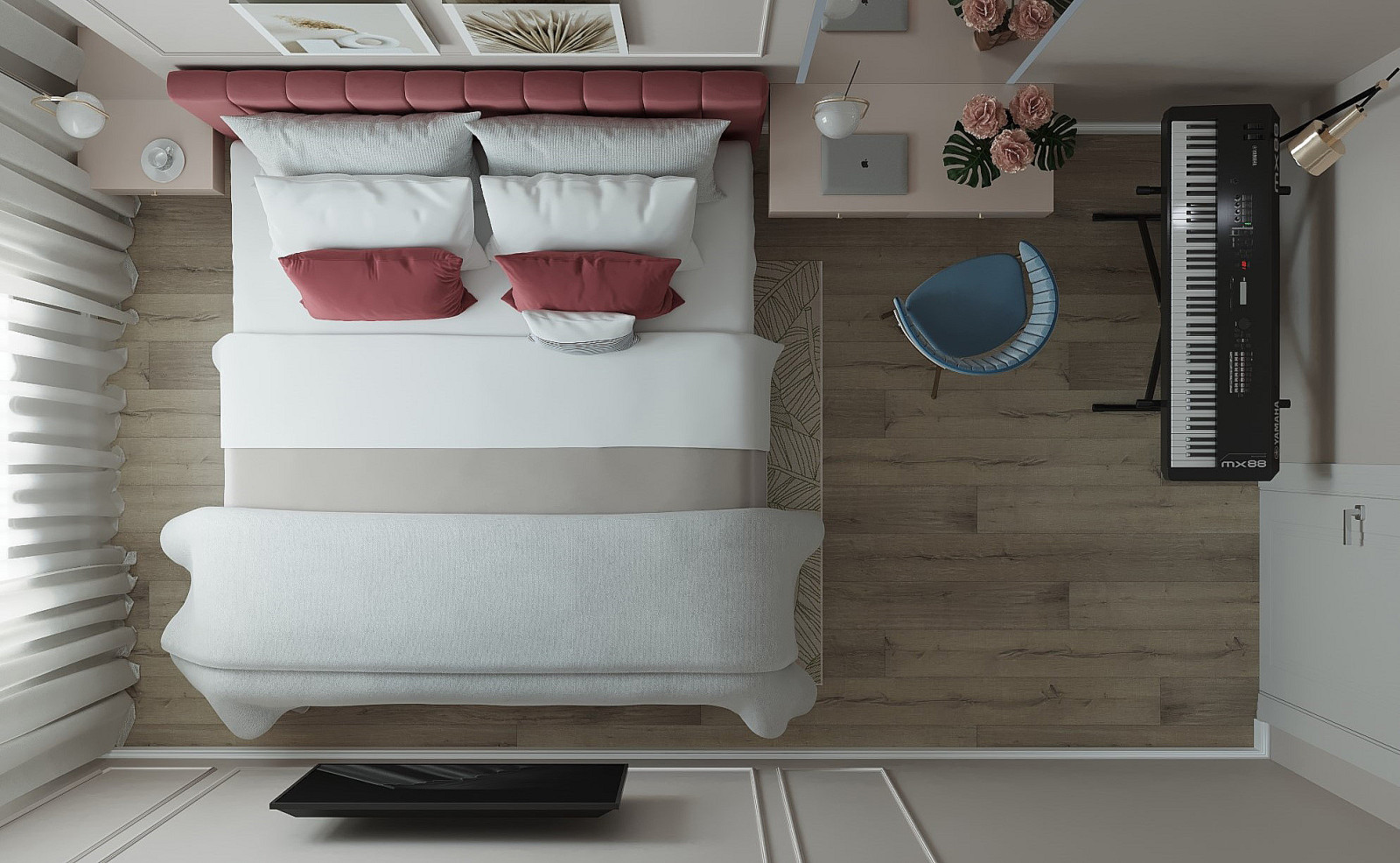 Трехкомнатная квартира для молодой девушки