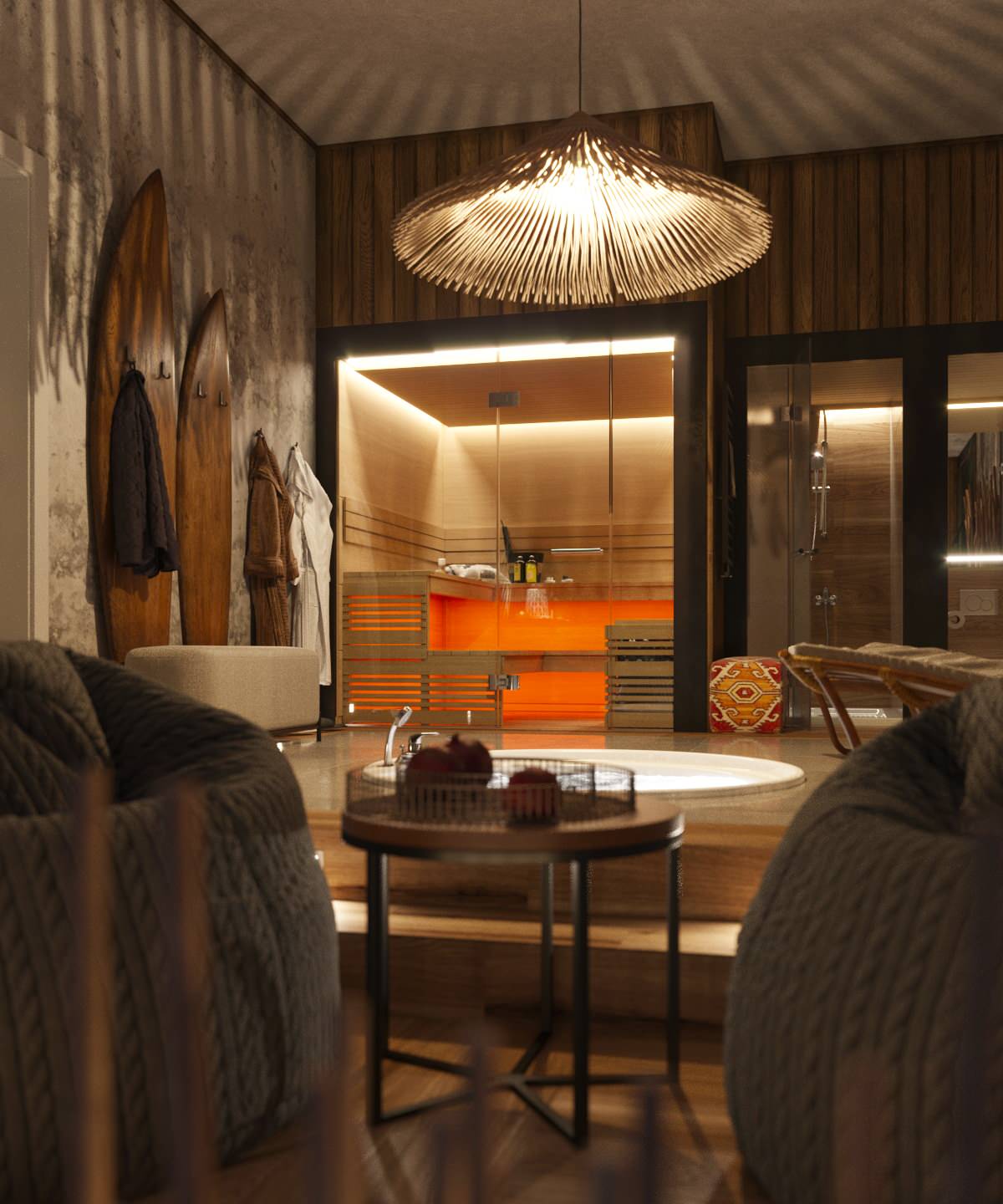 Дизайн проект Спа зона Дом 480 кв.м.