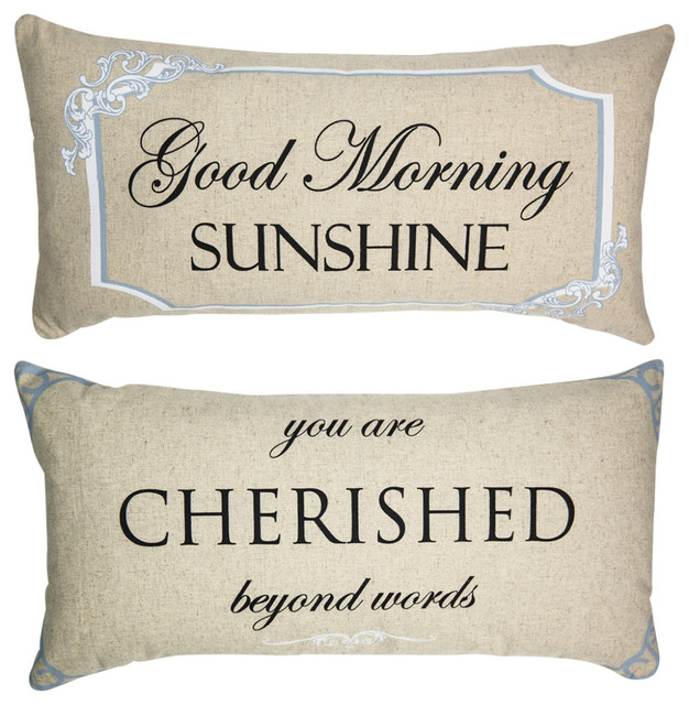 Good Morning Sunshine Reversible Pillow Cover