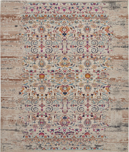 Nourison Vintage Kashan Vka02 Rug, Blue - Traditional - Area Rugs - by