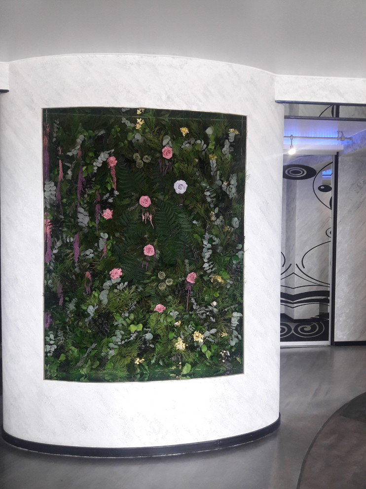 Панно из стабилизированного мха "Сиреневое настроение"