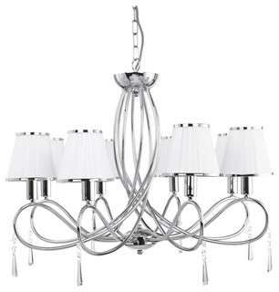 Ascona 8 Light Chandelier Polished Chrome Ascona 8 Light Chandelier Polished Chrome
