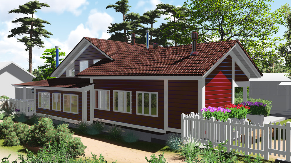 Проект реконструкции дома. Финский стиль. Второй комплекс.