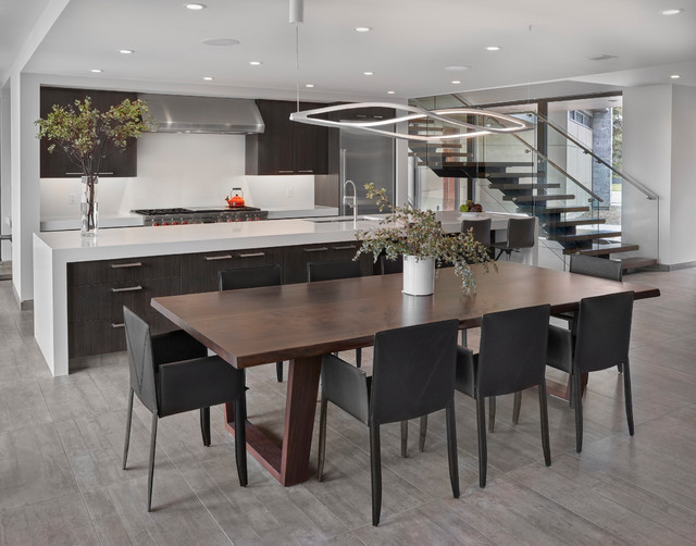 Skyline contemporary-dining-room