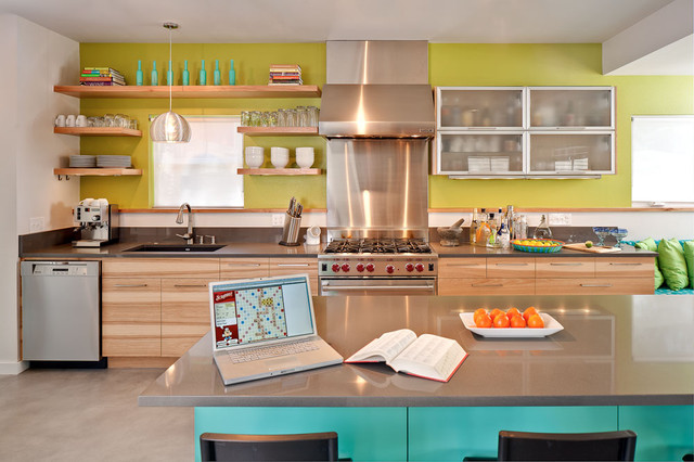 Dandelion House by Jennifer Ott Design contemporary-kitchen