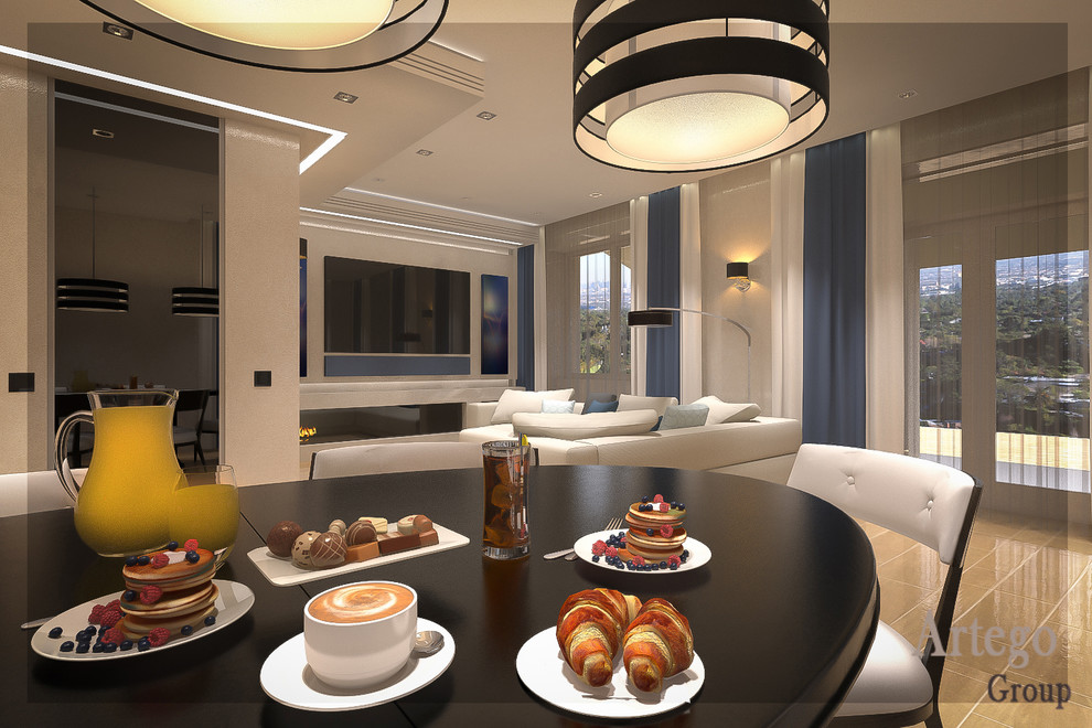 Дизайн интерьера таунхауса в КП "Новое Бакеево"