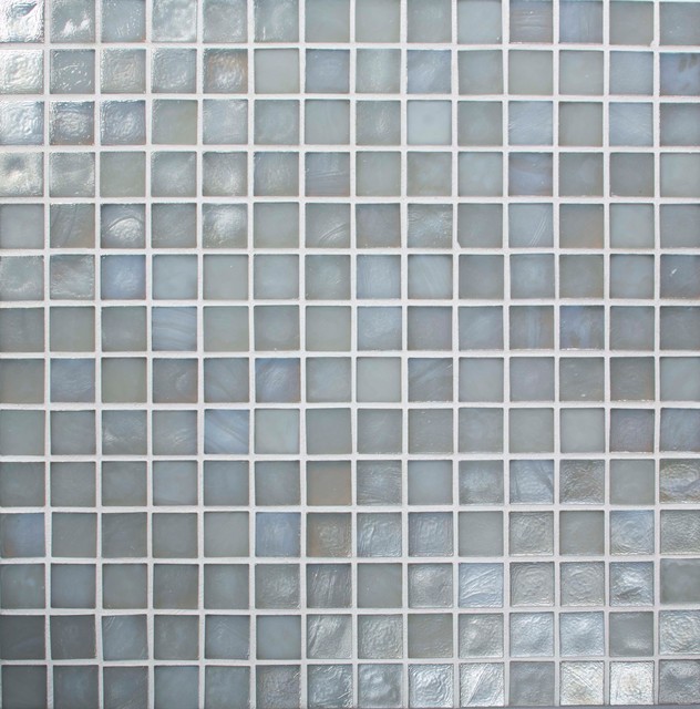 Artistic Tile Oceanside Blue Collection - Stone Square Mosaic