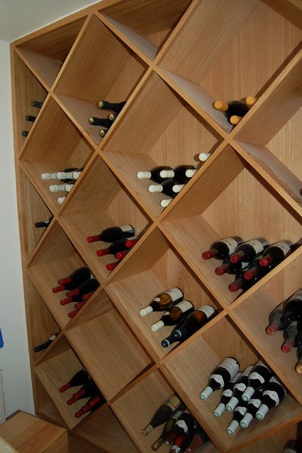Wine Racking and Box Storage modern-wine-cellar