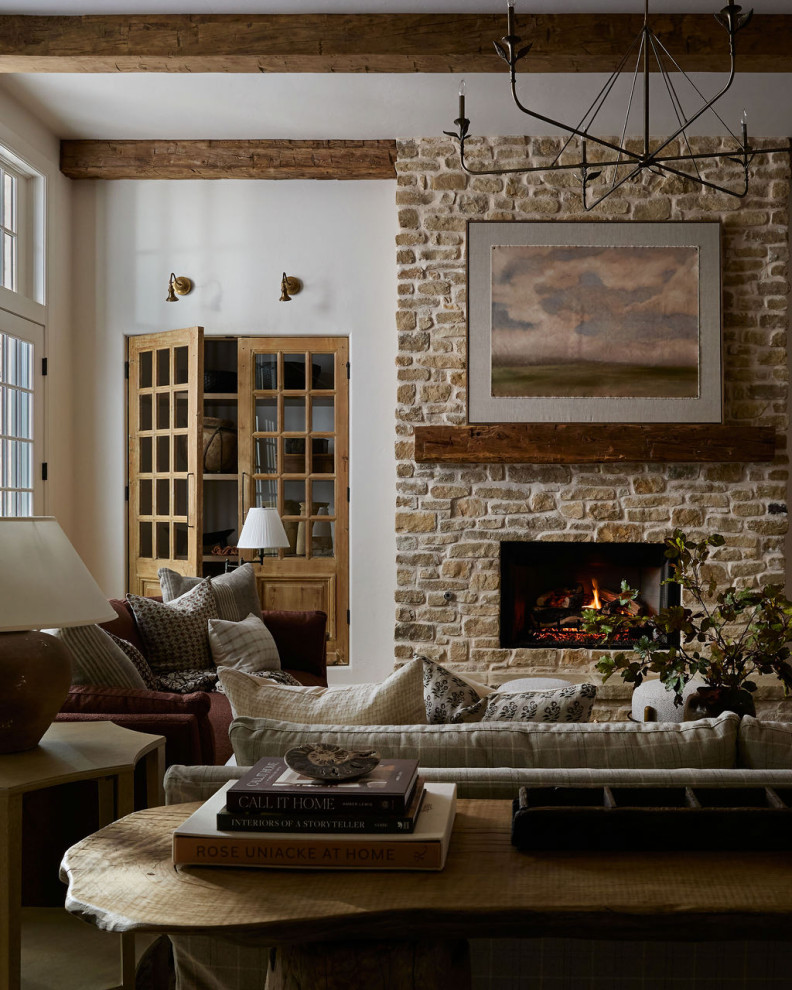 Rustic Refined - Farmhouse - Living Room - Oklahoma City - by Kelsey ...