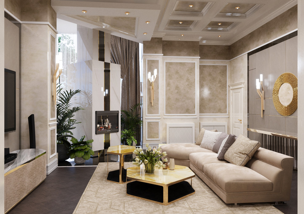 Роскошный интерьер загородного дома