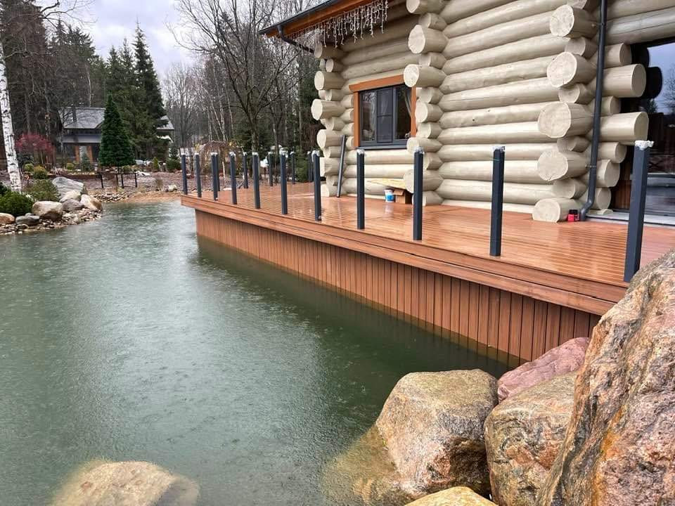 Террасы для бассейнов, причалов