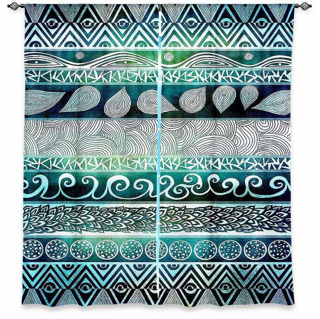 Window Curtains Lined by Pom Graphic Design Dreamy Tribal