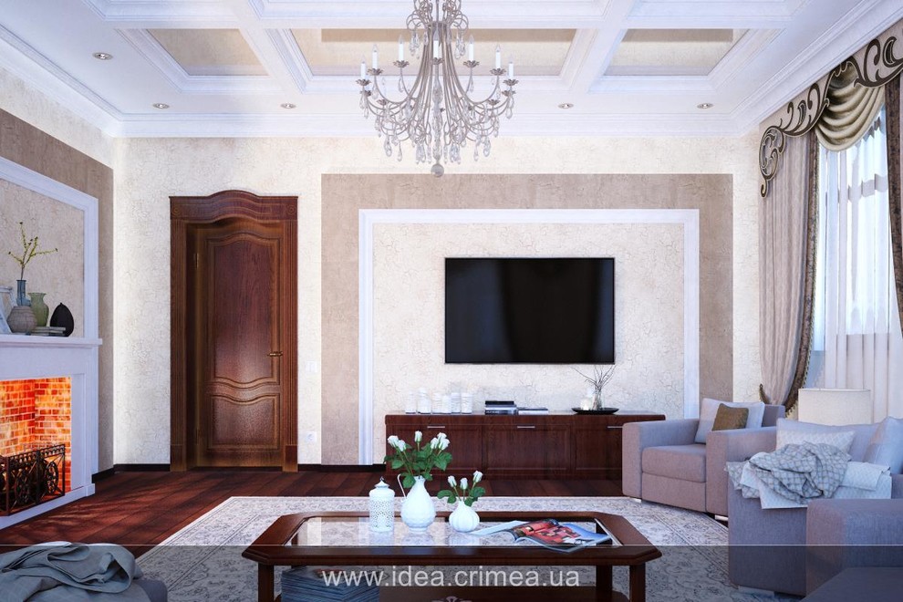 Living room in traditional style