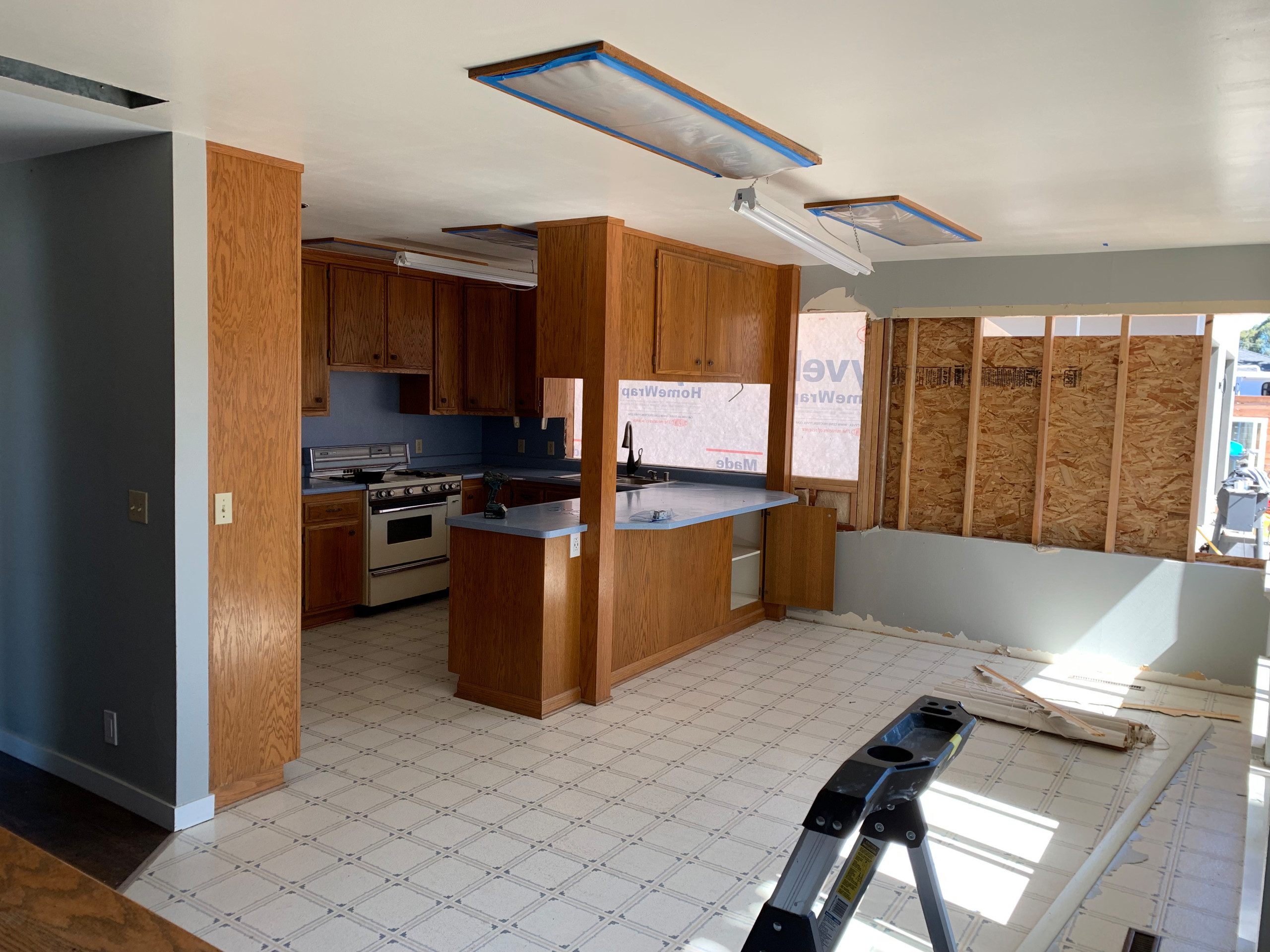Kitchen renovation in progress