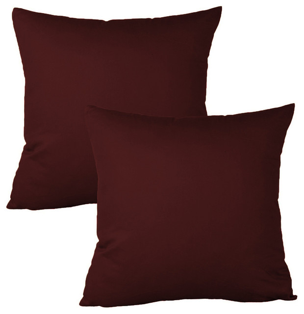 100 Cotton Solid All Customize Size 2 Piece Pillowcases