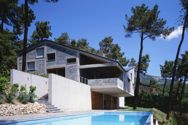 Piscina - Casa de campo - Fachada - Madrid - de MONEO BROCK