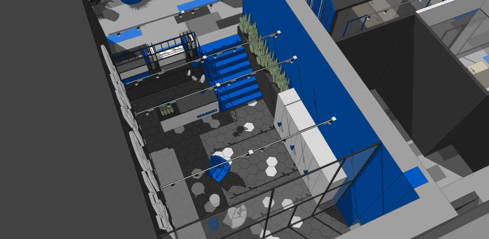 коворкинг в синем