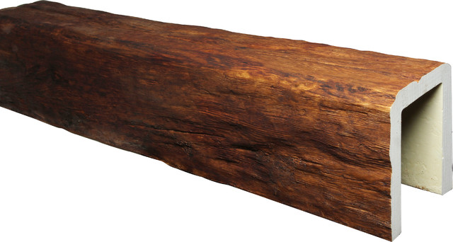 Timber Faux Wood Ceiling Beam, Walnut, W 3.5" X H 2.5" X 118"