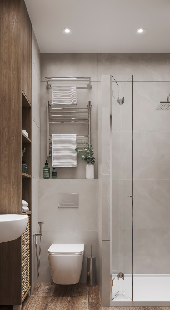 ЖК Nagatino i-Land. Душевая комната 3м2