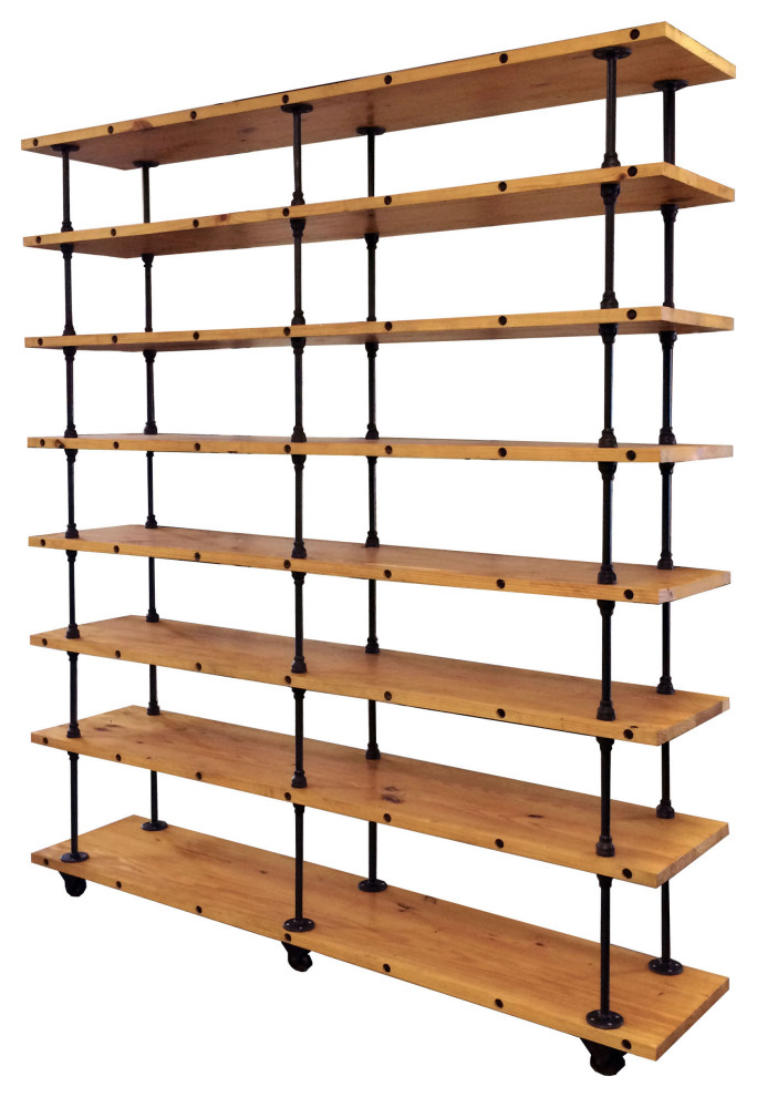 Industrial Iron Pipe Shelving Unit Large Industrial Display And